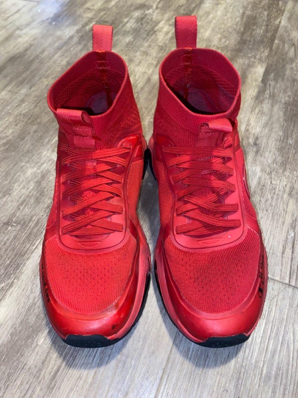 Champion Red High Top Stretch Ankle Runners